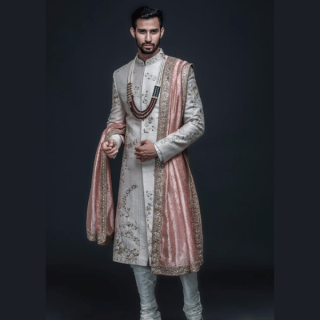 Classic Achkan Style Sherwani - Timeless Elegance