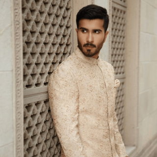 classy embroidery sherwani